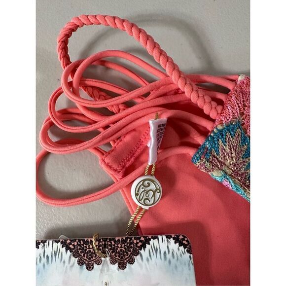 New. luli fama fuego divino braided bikini bottom. XS. - Picture 9 of 10